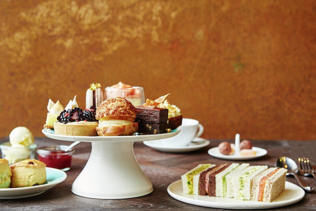 Afternoon tea at Barbecoa. Photo courtesy of Jamie Oliver Restaurant Group.