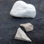 chalk and limesone, glaze material