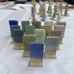 Lava glaze test tiles